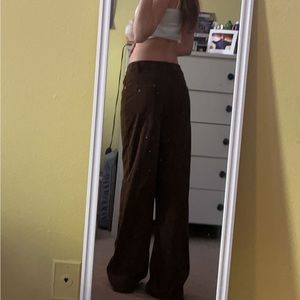 Large Brown Corduroy Pants